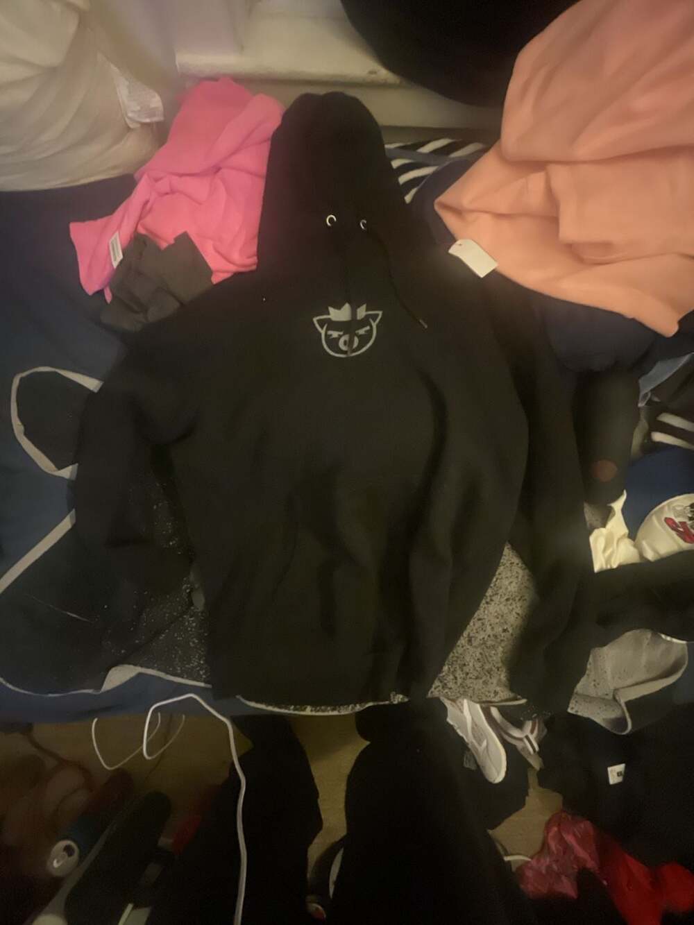 Technoblade Self Defense Reflective Hoodie Black Size 2XL